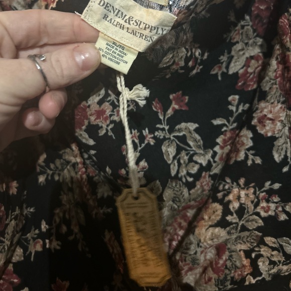 New Ralph Lauren Denim Supply Boho Floral Blouse - Picture 4 of 4